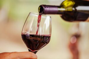 bicchiere di vino rosso